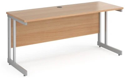 Gentoo Rectangular Desk with Twin Cantilever Legs - 1600mm x 600mm