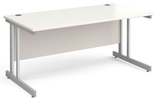 Gentoo Straight Desk with Double Upright Leg (w) 1600mm x (d) 800mm