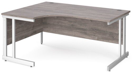 Gentoo Corner Desk with Double Upright Leg (w) 1600mm x (d) 1200mm