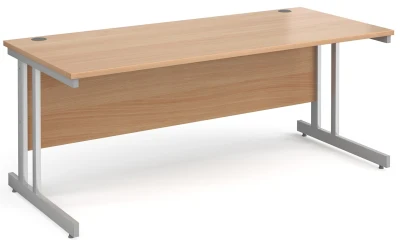 Gentoo Straight Desk with Double Upright Leg (w) 1800mm x (d) 800mm