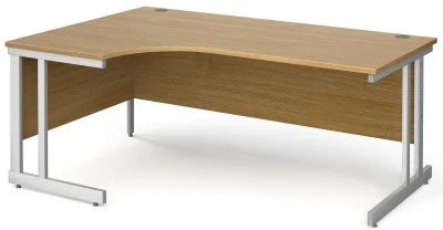 Gentoo Corner Desk with Double Upright Leg 1800 x 1200mm