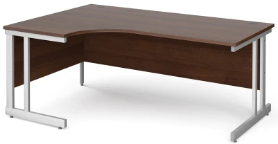 Gentoo Corner Desk with Double Upright Leg 1800 x 1200mm