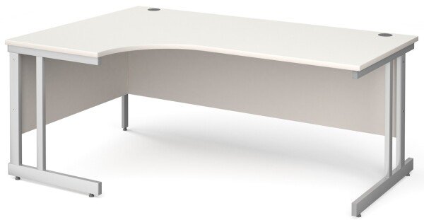 Gentoo Corner Desk with Double Upright Leg (w) 1800mm x (d) 1200mm