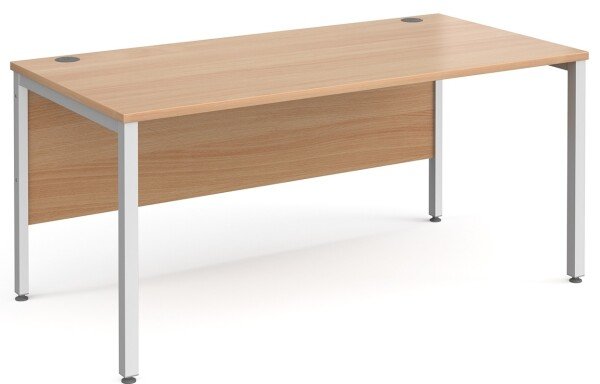 Gentoo Single Desk with H-frame Leg 1600 x 800mm - Beech