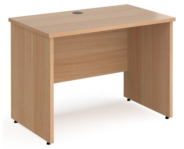 Gentoo Rectangular Desk with Panel End Legs - 1000mm x 600mm - Beech