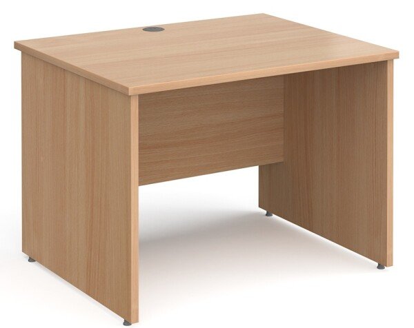Gentoo Rectangular Desk with Panel End Legs - 1000mm x 800mm - Beech
