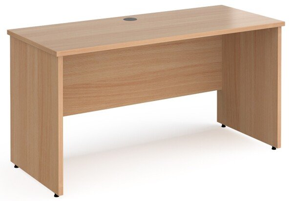 Gentoo Rectangular Desk with Panel End Legs - 1400mm x 600mm - Beech