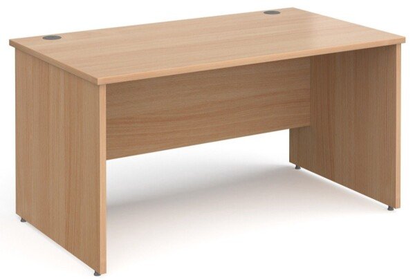 Gentoo Rectangular Desk with Panel End Legs - 1400mm x 800mm - Beech