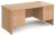 Gentoo Rectangular Desk with Panel End Legs, 3 and 3 Drawer Fixed Pedestals - 1600mm x 800mm