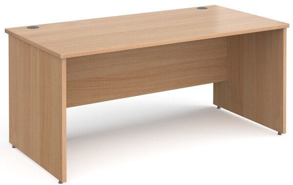 Gentoo Rectangular Desk with Panel End Legs - 1600mm x 800mm - Beech