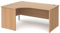 Gentoo Corner Desk with Panel End Leg (w) 1600mm x (d) 1200mm