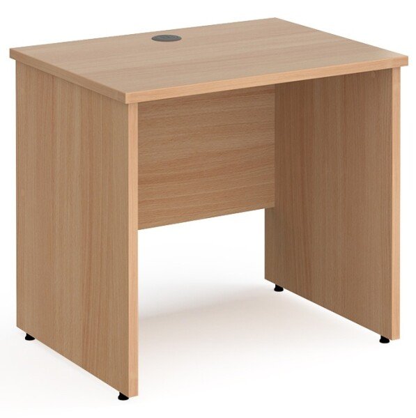 Gentoo Rectangular Desk with Panel End Legs - 800mm x 600mm - Beech
