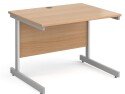 Gentoo Straight Desk with Single Upright Leg (w) 1000mm x (d) 800mm