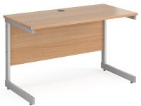 Gentoo Straight Desk with Single Upright Leg - 600mm Depth