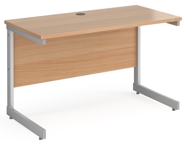 Gentoo Rectangular Desk with Single Cantilever Legs - 1200mm x 600mm - Beech