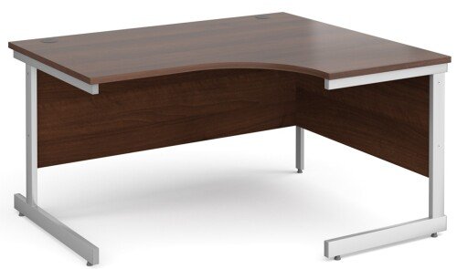 Gentoo Corner Desk with Single Upright Leg (w) 1400mm x (d) 1200mm