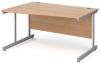 Gentoo Wave Desk with Single Upright Leg