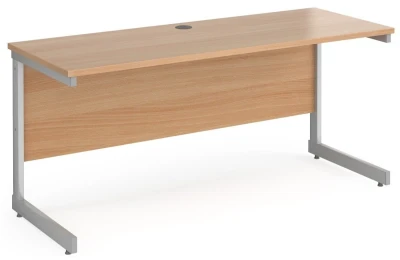 Gentoo Rectangular Desk with Single Cantilever Legs - 1600mm x 600mm