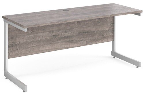 Gentoo Straight Desk with Single Upright Leg (w) 1600mm x (d) 600mm