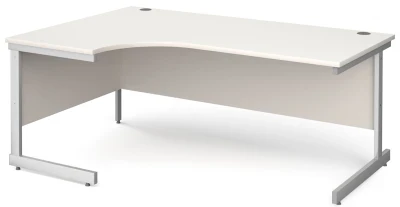 Gentoo Corner Desk with Single Upright Leg 1800 x 1200mm