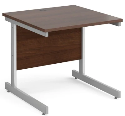 Gentoo Rectangular Desk with Single Cantilever Legs - 800mm Depth