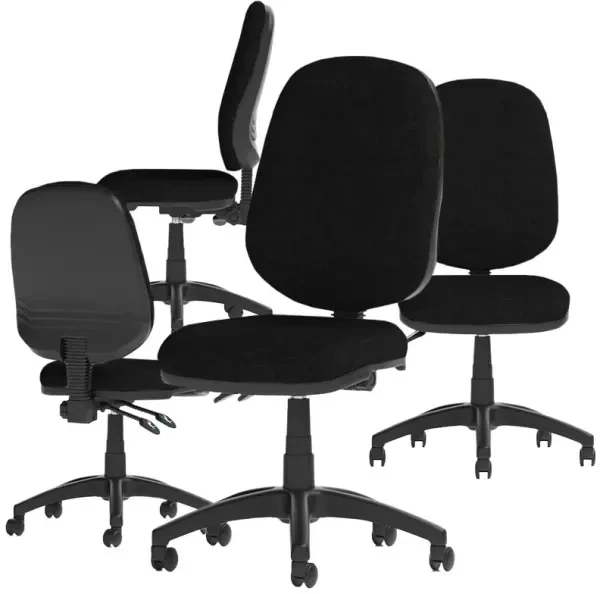 Dynamic Eclipse Plus 2 Lever Operators Chair - Pack of 4 - Black