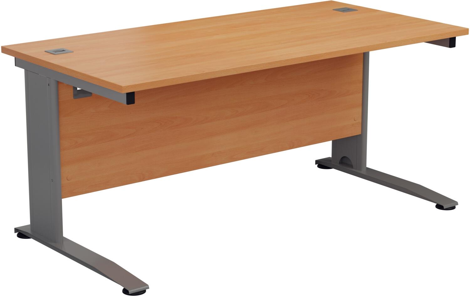 TC One Rectangular Desk with Cable Managed Legs (w) 1200mm x (d