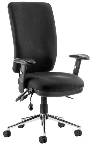 Dynamic Chiro High Back Operator Chair with Height Adjustable Arms