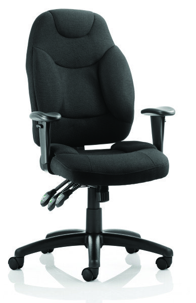 Dynamic Galaxy Executive Fabric Operator Chair - Black