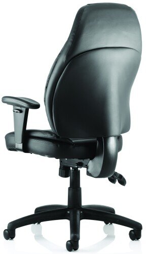 Dynamic Galaxy Bonded Leather Chair with Arms