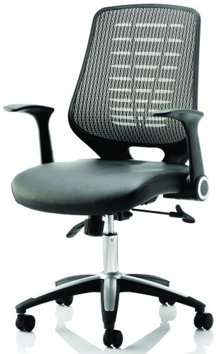 Dynamic Relay Bonded Leather Operator Chair Silver Back