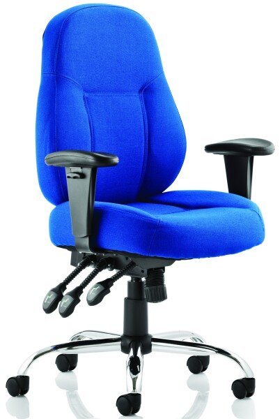 Dynamic Storm Fabric Operator Chair - Blue