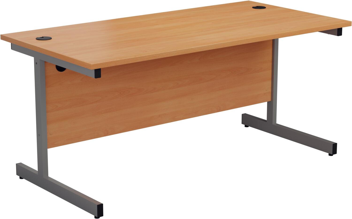 TC Office Single Upright Rectangular Desk (w) 1200mm x (d) 800mm