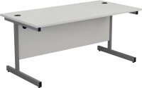 TC Office Single Upright Rectangular Desk - (w) 1200mm x (d) 800mm