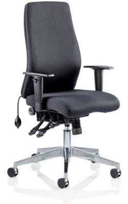 Dynamic Onyx Bonded Leather Chair