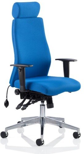 Dynamic Onyx Fabric Chair With Headrest