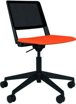 Elite Salto Back Swivel Base Chair with Upholstered Seat