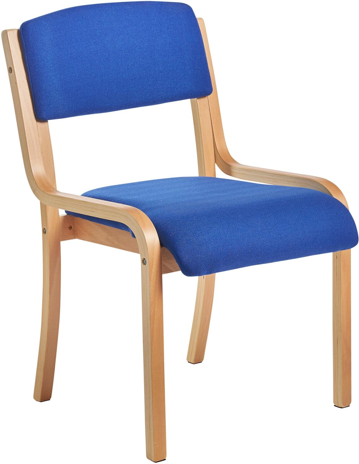Dams Bulk Prague Wood Frame Conference Chair Without Arms - Office