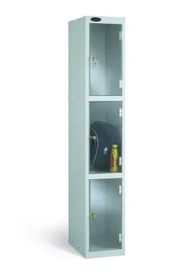 Probe Three Compartment Clear Door Single Nest Locker