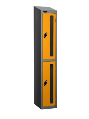 Probe Two Compartment Vision Panel Nest of Two Steel Lockers