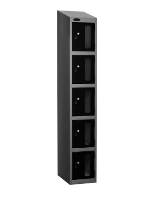 Probe Five Compartment Vision Panel Nest of Three Lockers - 1780 x 915 x 305mm