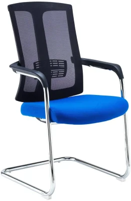 Dams Ronan Mesh Conference Chair with Cantilever Frame - Blue