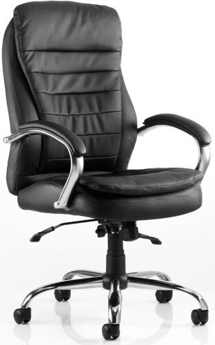 Dynamic Rocky Bonded Leather Chair - Black