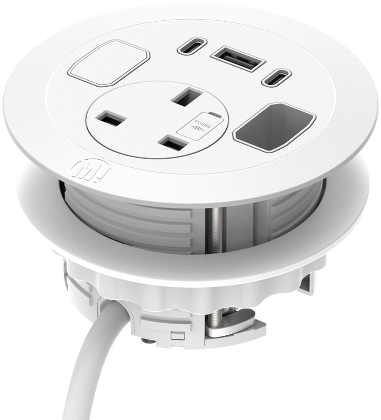 Metalicon Solo Plus In Desk Module with USB-A, USB-C Ports - Office ...