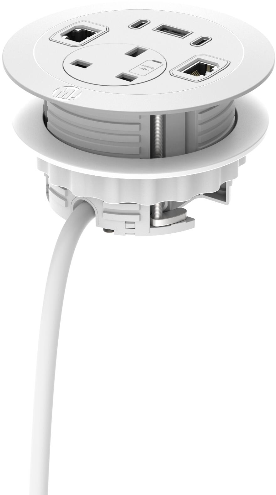 Metalicon Solo Plus InDesk Module with Power and Ports