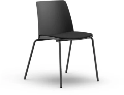 Formetiq Seattle Canteen Chair with 4-Leg Base & Fabric Seat