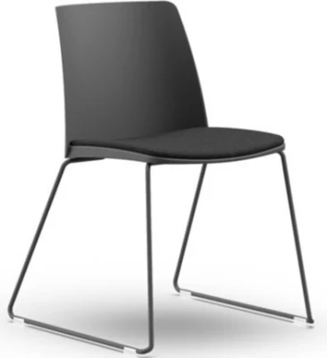 Formetiq Seattle Canteen Chair with Sled Base & Fabric Seat