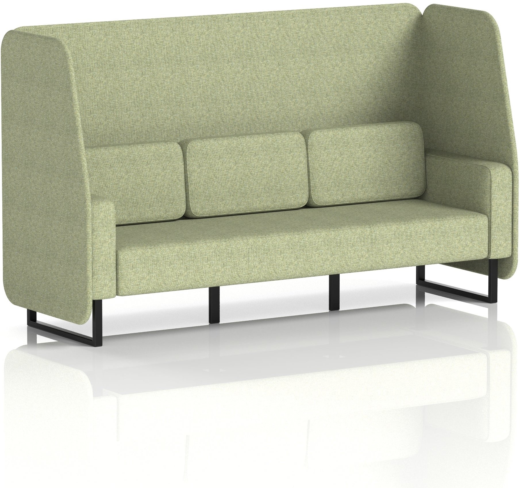 Office Table Rivet Dynamic Brixworth 3 Seater Open Booth - Rivet Fabric - Office Furniture ...