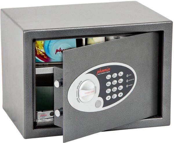 Phoenix Safe SS0802E Vela Home & Office Security Safe with Electronic Lock - (h) 250mm (w) 350mm (d) 250mm