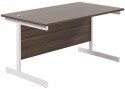 TC Single Upright Rectangular Desk - (w) 1400mm x (d) 800mm